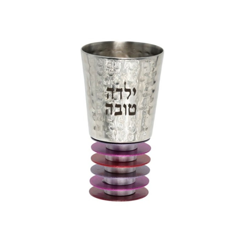 יאיר עמנואל בנות גביע קידוש כסף עם... | כוסות קידוש מאת עמנואל